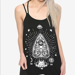 Hot Topic Spirit Board Planchette Strappy Tank Top